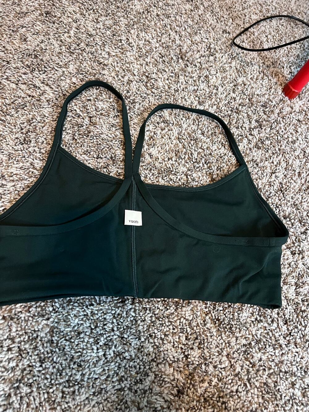 Vuori Hunter green bra